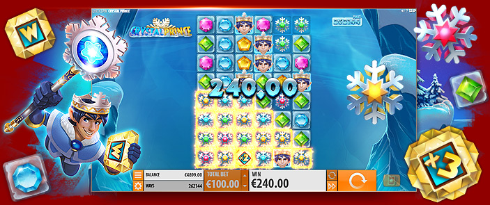 Jouer pour gagner au casino mobile avec la dernière machine à sous en ligne Crystal Prince