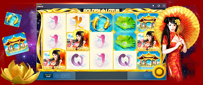 Golden Lotus, une machine à sous asiatique signée Red Tiger Gaming !