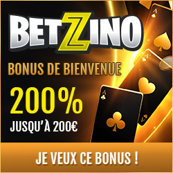 Profiter du bonus de bienvenue du casino Betzino