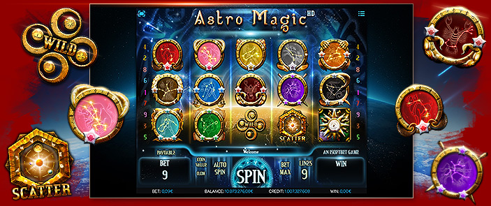 Machine à sous vidéo Astro Magic d'iSoftbet : jeu gratuit de casino