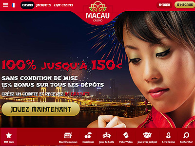 Casino Macau et ses bonus avec dépôt