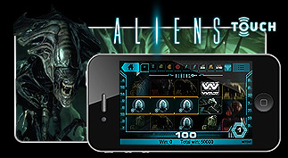 Aliens Touch, Machine à sous 3D Mobile