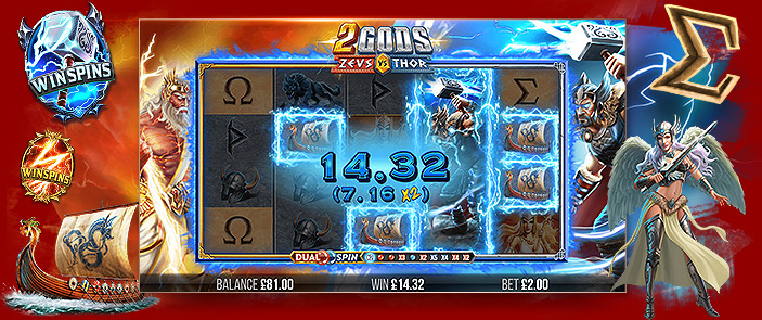 Gagnez des bonus incroyables sur le jeu de casino en ligne français 2 Gods: Zeus VS Thor