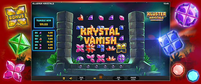Gagner avec la nouvelle slot mobile Kluster Krystals MEGACLUSTERS™ de Relax Gaming!