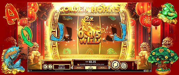 Vaincre le casino sur mobile avec la machine à sous en ligne Golden Horns de Betsoft