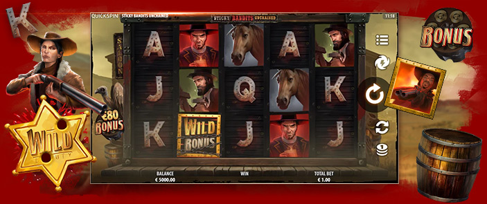 Sticky Bandits Unchained : envie de gagner sur ce jeu de casino Quickspin gratuit ?