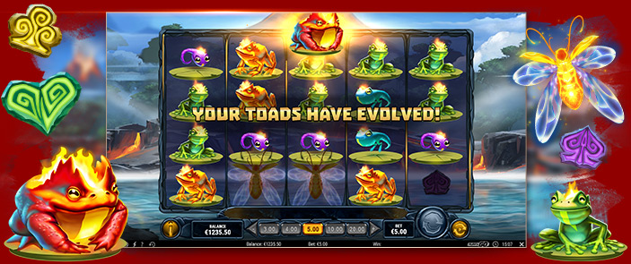 Gagner le jackpot avec la nouvelle machine à sous en ligne Fire Toad de Play’n Go