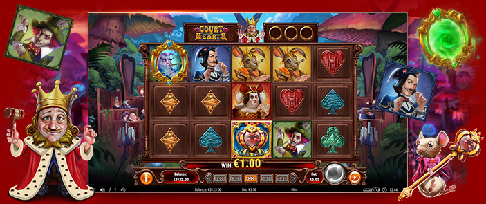 Court of Hearts la nouvelle machine à sous en ligne populaire et rentable de Play'n Go