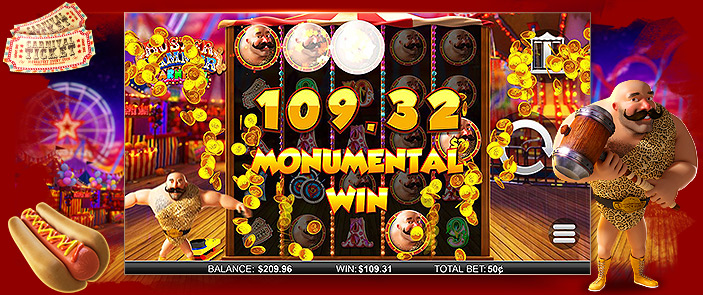 Jouer pour gagner au casino mobile avec la machine à sous Buster Hammer Carnival d’Yggsdrasil