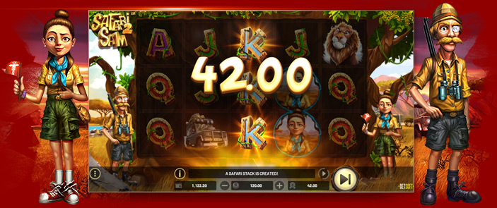 Jouer à la machine à sous payante Safari Sam 2 pour gagner au casino en ligne