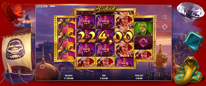 Vaincre le casino en ligne avec la machine à sous Sinbad payante de Quickspin