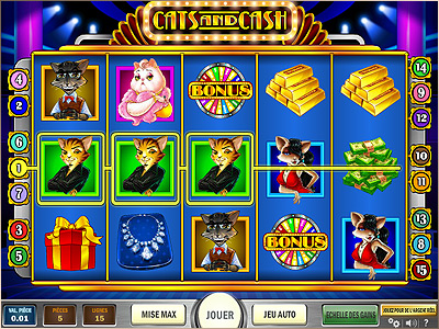 Jeux de casino en ligne : machine à sous française Cats and Cash