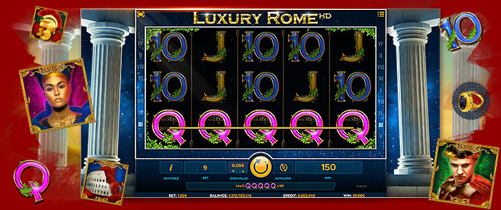 Machine à sous en ligne bonus : Luxury Rome