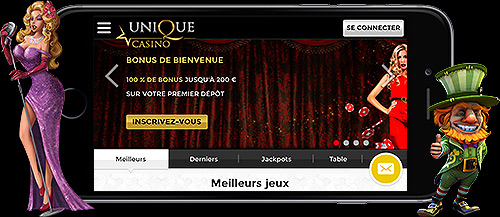 Découvrez l'UniqueCasino sur mobile et tablette !