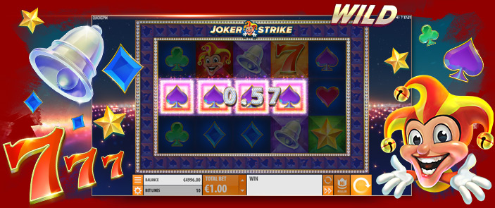 Essayez gratuitement la machine à sous bonus Wild Joker Strike !