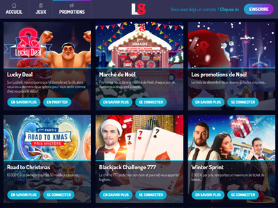 Promotions et bonus du casino en ligne Lucky8