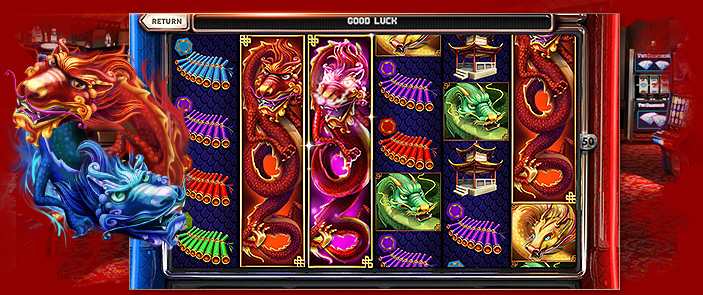 Machine à sous Red Dragon VS Blue Dragon de Red Rake Gaming !